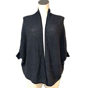 Eileen Fisher Women’s Thin Wool Dolman Sleeve Open Cardigan Sweater size XS